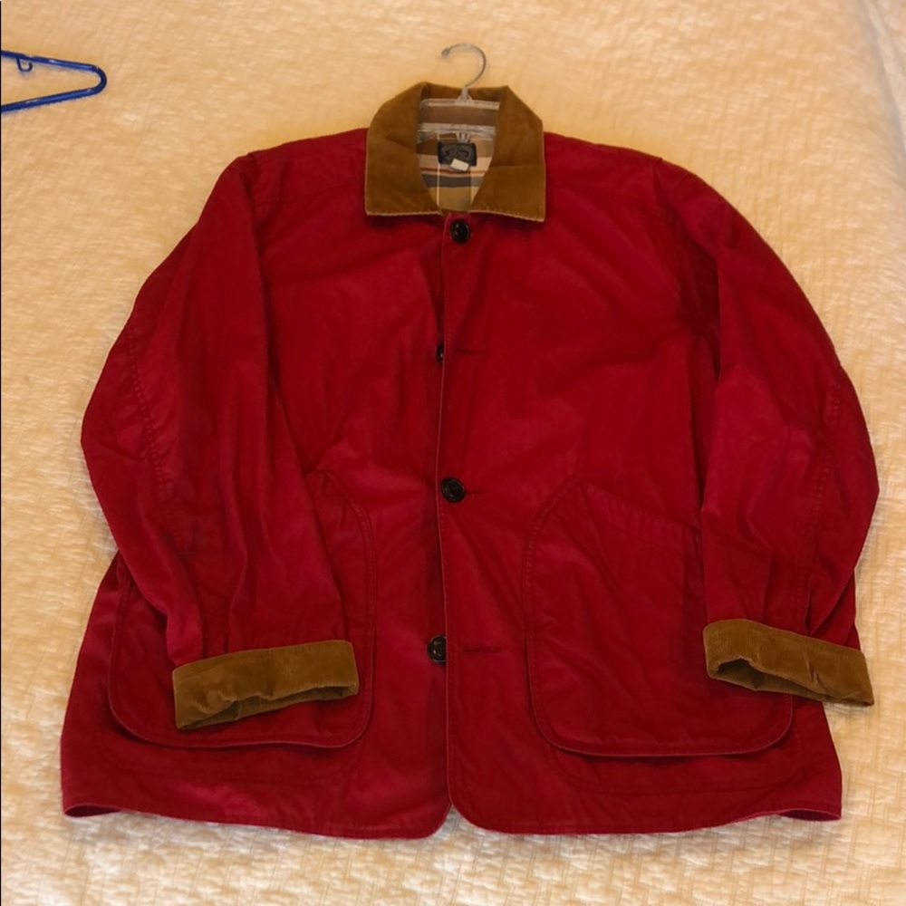 J Crew Core Coat Red L